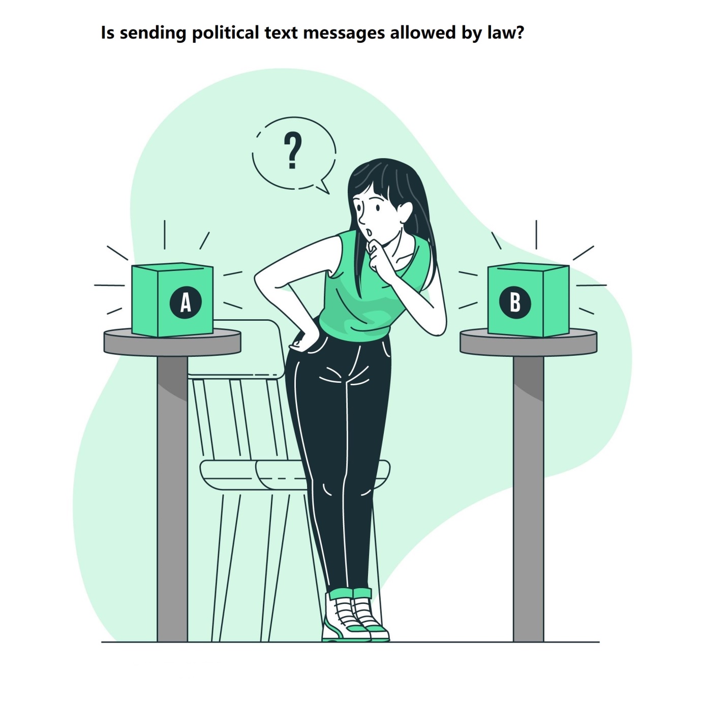 sending political text msg allowed by law